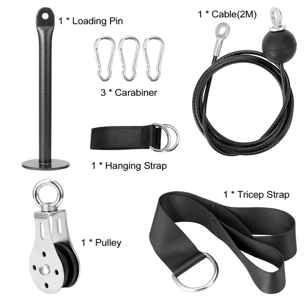DIY Fitness kábelgép bicepsz tricepsz kézerősítő edzés csigák