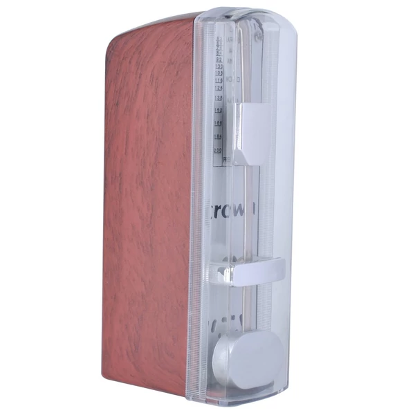 Hordozható mini mechanikus metronóm univerzális metronóm 11 cm magasság zongorához, gitárhoz, hegedűhöz, ukuleléhez, citerához - barna