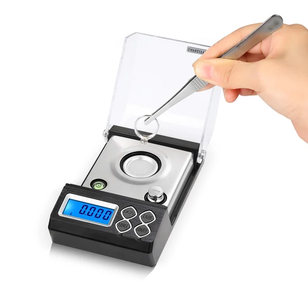 Nagy pontosságú professzionális digitális milligramm mérleg 20g/0,001g