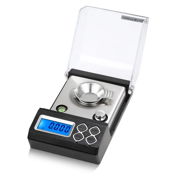 Nagy pontosságú professzionális digitális milligramm mérleg 50g/0,001g
