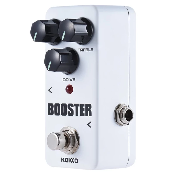 KOKKO FBS2 Mini Booster pedál, hordozható 2 sávos EQ gitár effekt pedál