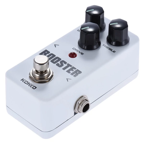 KOKKO FBS2 Mini Booster pedál, hordozható 2 sávos EQ gitár effekt pedál