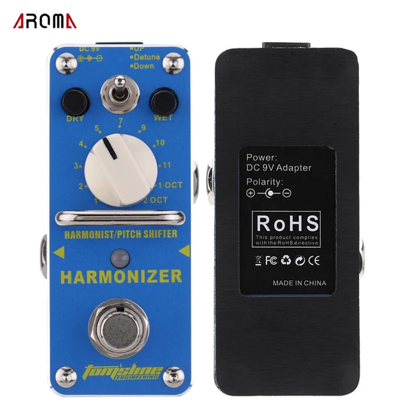 AROMA AHAR-3 Harmonizer – Harmonizáló / Hangmagasság-váltó elektromos gitár effektpedál, mini egyedi effekt, True Bypass-szal