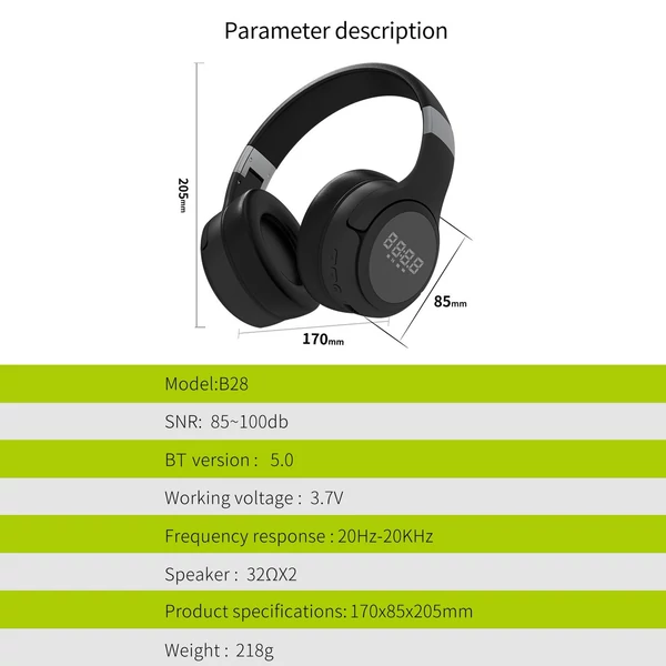 ZEALOT B28 vezeték nélküli mikrofonos fejhallgató Bluetooth PC játékhoz mobiltelefonhoz