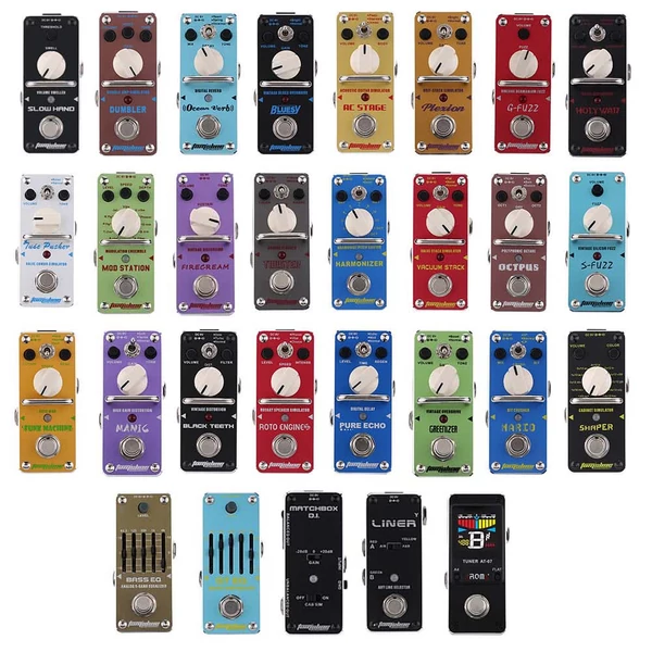 AROMA AOS-3 Octpus polifonikus oktáv elektromos gitár effektpedál, mini, egyetlen effekt, True Bypass funkcióval
