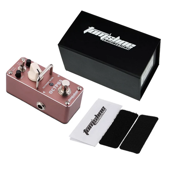 AROMA AOS-3 Octpus polifonikus oktáv elektromos gitár effektpedál, mini, egyetlen effekt, True Bypass funkcióval