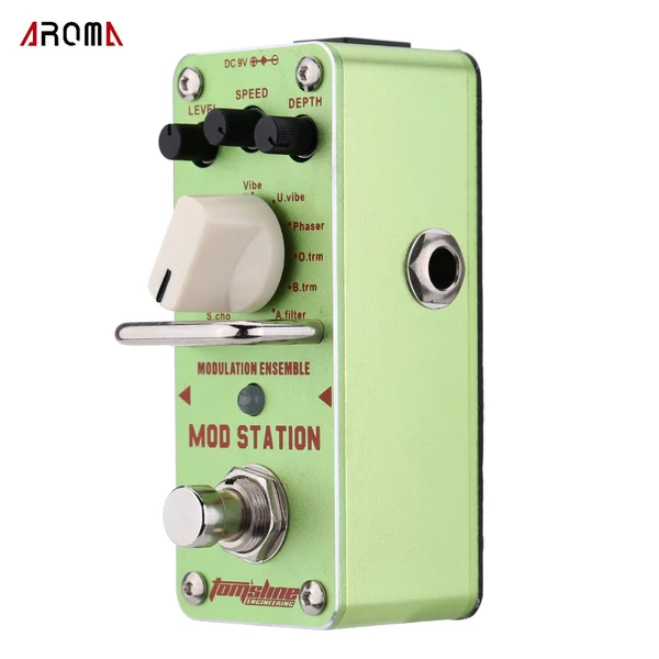 AROMA AMS-3 Mod Station modulációs gitárpedál – kompakt effekt True Bypass funkcióval