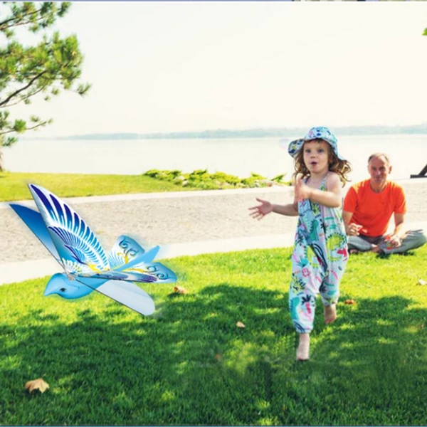 TECHBOY 98007+ – 2.4GHz-es távirányítós, élethű repülő madár (E-Bird) RC játék - kék