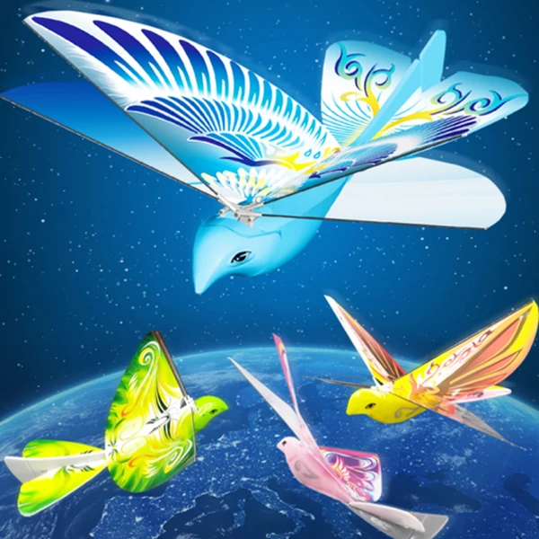TECHBOY 98007+ – 2.4GHz-es távirányítós, élethű repülő madár (E-Bird) RC játék - kék