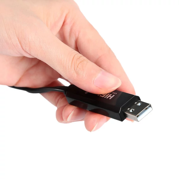 HiFing USB–MIDI átalakító kábel – számítógép és zenei billentyűzet összekötéséhez, 5 tűs, fekete