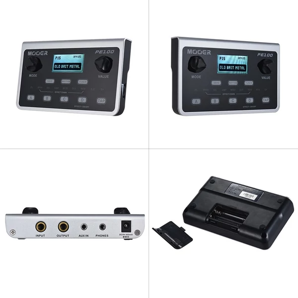 MOOER PE100 hordozható multieffektes processzor – gitár effektpedál