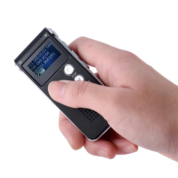 SK-012 8 GB-os intelligens digitális hangrögzítő, diktafon, MP3 zenelejátszó, hangvezérlés, VAR A-B ismétlés