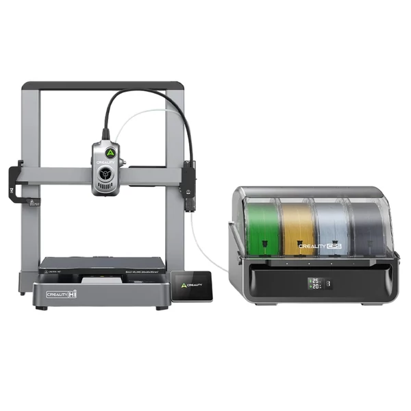Creality Hi Combo 3D nyomtató + 4 kg Hyper PLA filament - 1 kg lila + 1 kg kék + 1 kg piros + 1 kg barackrózsaszín