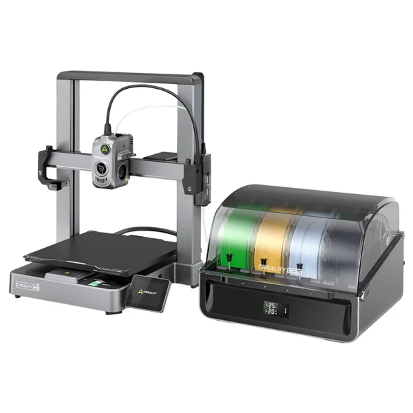 Creality Hi Combo 3D nyomtató + 4 kg Hyper PLA filament - 1 kg lila + 1 kg kék + 1 kg piros + 1 kg barackrózsaszín