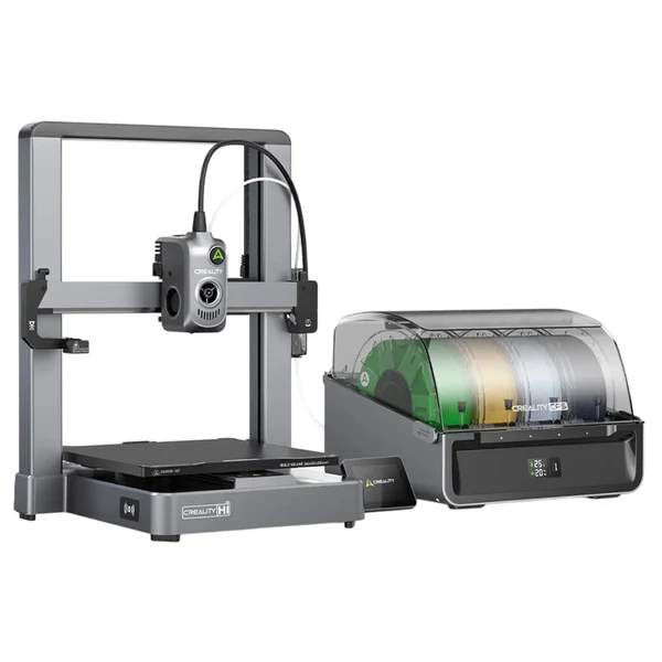 Creality Hi Combo 3D nyomtató + 4 kg Hyper PLA filament - 1 kg lila + 1 kg kék + 1 kg piros + 1 kg barackrózsaszín