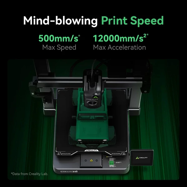 Creality Hi Combo 3D nyomtató + 4 kg Hyper PLA filament - 1 kg lila + 1 kg kék + 1 kg piros + 1 kg barackrózsaszín