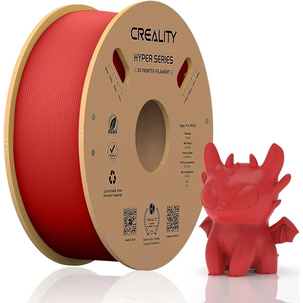 Creality Hi Combo 3D nyomtató + 4 kg Hyper PLA filament - 1 kg lila + 1 kg kék + 1 kg piros + 1 kg barackrózsaszín