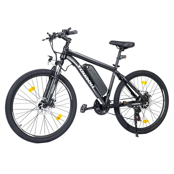 Touroll U1 29" terep e-MTB, 250W motor, 36V 13Ah akku, 65km hatótáv, Shimano 21 seb., tárcsafék, IPX4 - Fekete