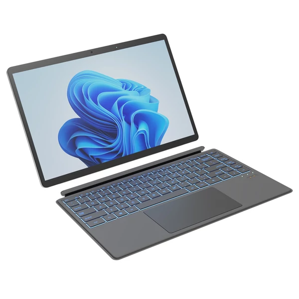 Ninkear T40 2 az 1-ben tablet PC, 14" IPS érintőkijelző, Intel N100, 16GB RAM, 512GB SSD, WiFi 6, BT 5.2, 5000mAh, RGB billentyűzet