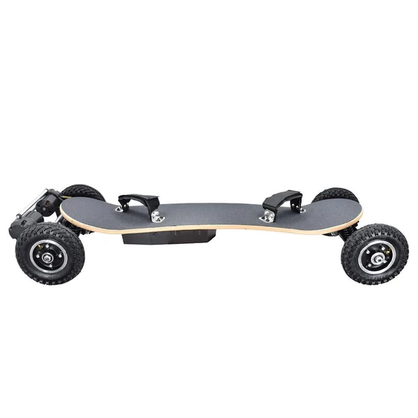 SYL-08 V3 elektromos terep gördeszka távirányítóval, 1450W motor, 38km/h, 10Ah, juhar, 8" kerék, 130kg - Fekete