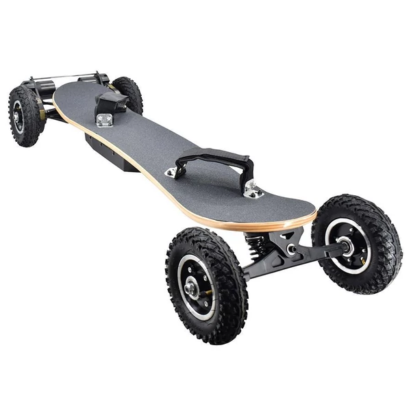 SYL-08 V3 elektromos terep gördeszka távirányítóval, 1450W motor, 38km/h, 10Ah, juhar, 8" kerék, 130kg - Fekete