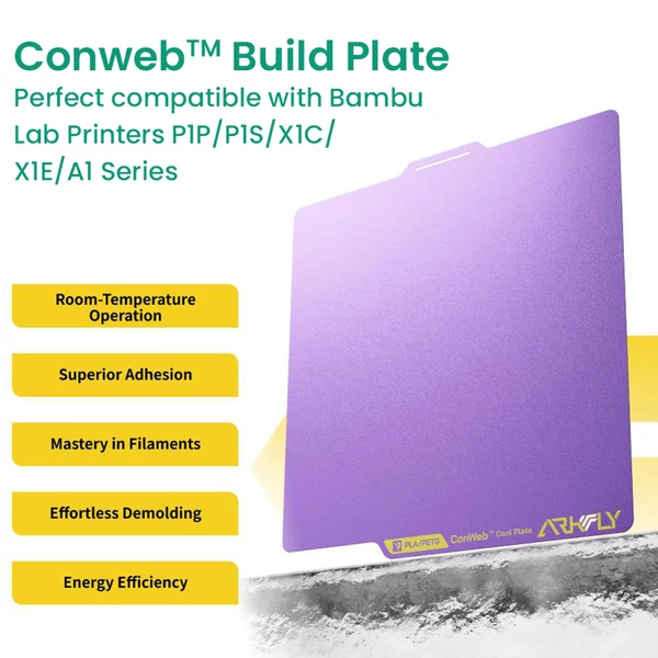 Phaetus Conweb hűtőlap Bambu Lab P1P/P1S/X1C/X1E/A1 nyomtatókhoz