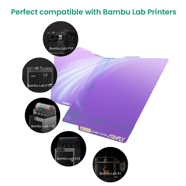 Phaetus Conweb hűtőlap Bambu Lab P1P/P1S/X1C/X1E/A1 nyomtatókhoz