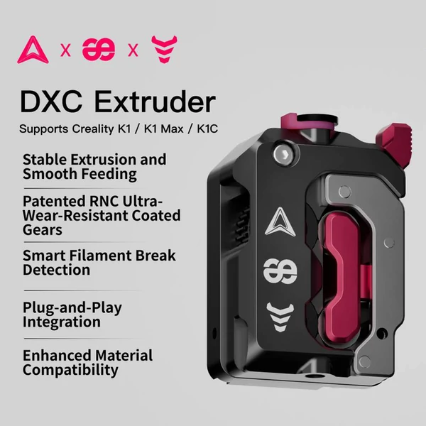 Phaetus DXC extruder Creality K1/K1 Max/K1C nyomtatókhoz