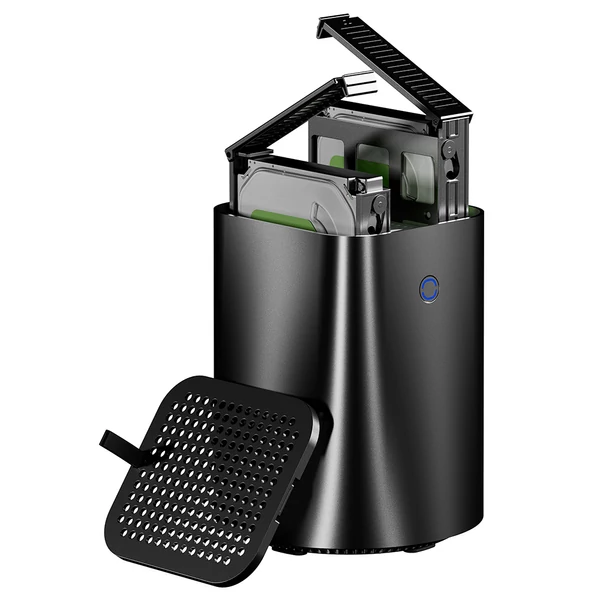AOOSTAR R1 mini PC/NAS/router, Intel N150, 16GB RAM, 512GB SSD, 4K kijelző, WiFi 6, 2x2.5G LAN, dupla ventilátor