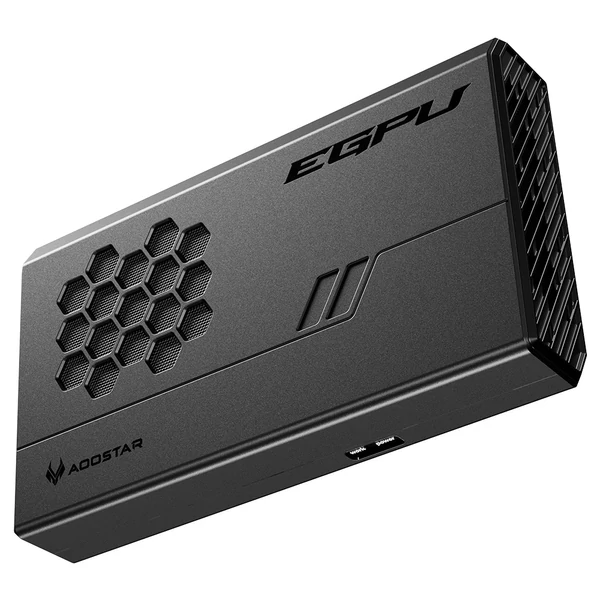 AOOSTAR XG76XT eGPU dokkoló AMD Radeon RX 7600XT GPU-val, 8GB GDDR6, 128bit, USB4, Oculink, HDMI, 2×DP, Type-C, 100W töltés