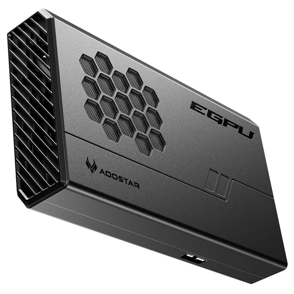 AOOSTAR XG76XT eGPU dokkoló AMD Radeon RX 7600XT GPU-val, 8GB GDDR6, 128bit, USB4, Oculink, HDMI, 2×DP, Type-C, 100W töltés