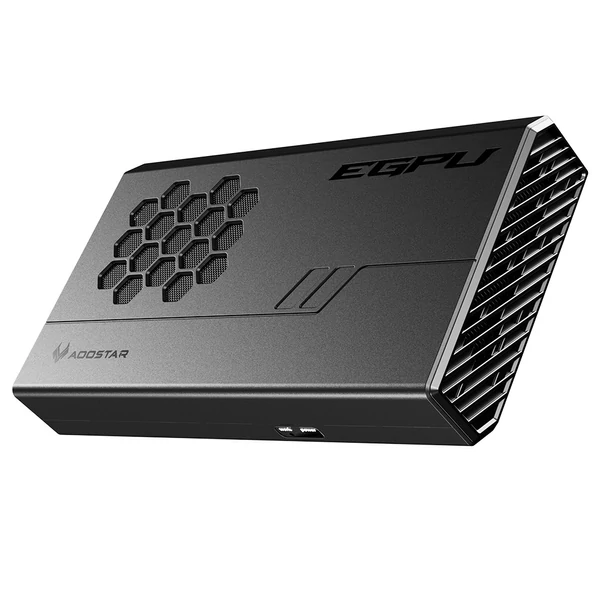 AOOSTAR XG76XT eGPU dokkoló AMD Radeon RX 7600XT GPU-val, 8GB GDDR6, 128bit, USB4, Oculink, HDMI, 2×DP, Type-C, 100W töltés