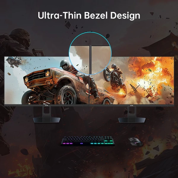 KTC H27T22C 27" gaming monitor, 2560x1440, 180Hz, 1ms, FAST IPS, FreeSync & G-Sync, 124% sRGB, alacsony kékfény, villódzásmentes