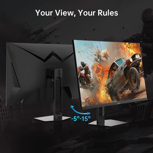 KTC H27T22C 27" gaming monitor, 2560x1440, 180Hz, 1ms, FAST IPS, FreeSync & G-Sync, 124% sRGB, alacsony kékfény, villódzásmentes