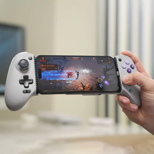 GameSir G8 Galileo Bluetooth játékvezérlő, 6 tengelyes giroszkóp, Hall-effektus karok, 1000mAh, Switch/iOS/Android/PC - Szürke