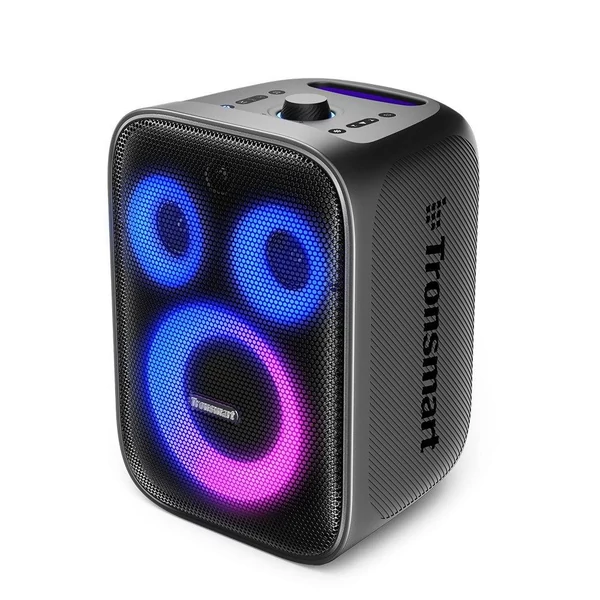 Tronsmart Halo 200 Karaoke Party hangszóró 120W, 2 vezeték nélküli mikrofonnal – Fekete