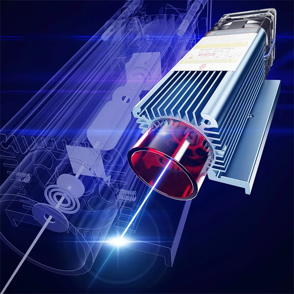 SCULPFUN S9 5,5W lézergravírozó + lézerágy + forgóhenger