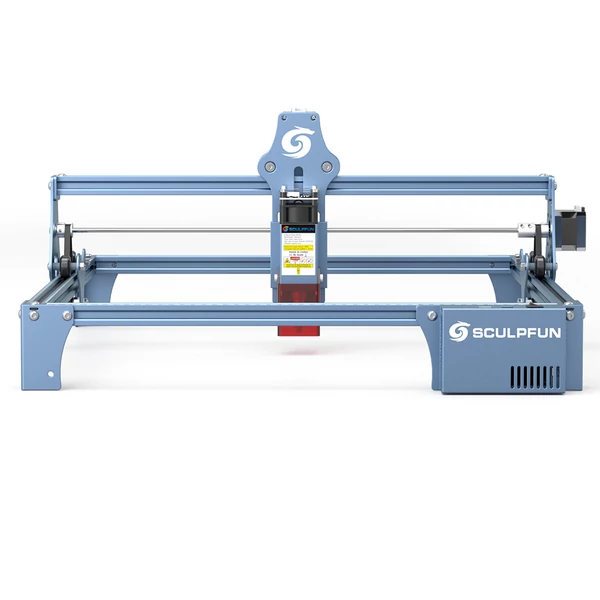 SCULPFUN S9 Pro 10W lézergravírozó, 0,06mm pontosság, 15mm fa vágás, LaserGRBL/LightBurn támogatás, 400×410mm