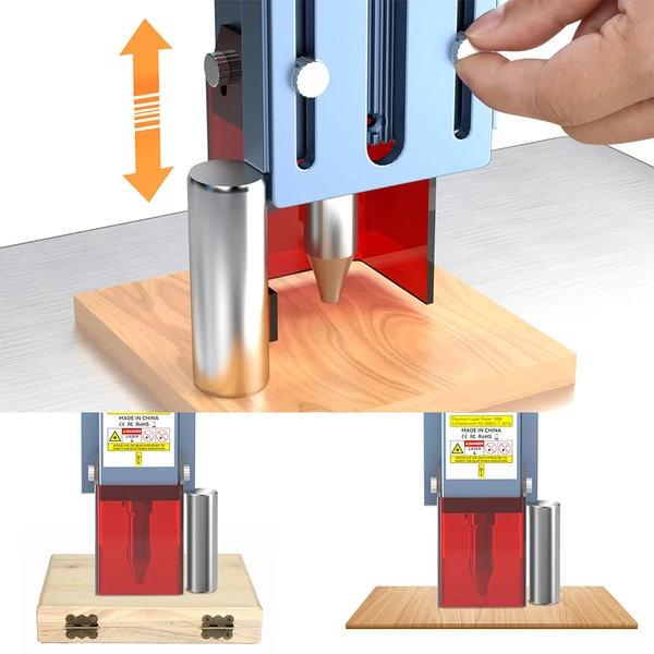 SCULPFUN S9 Pro 10W lézergravírozó, 0,06mm pontosság, 15mm fa vágás, LaserGRBL/LightBurn támogatás, 400×410mm
