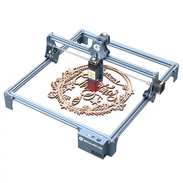 SCULPFUN S9 Pro 10W lézergravírozó, 0,06mm pontosság, 15mm fa vágás, LaserGRBL/LightBurn támogatás, 400×410mm