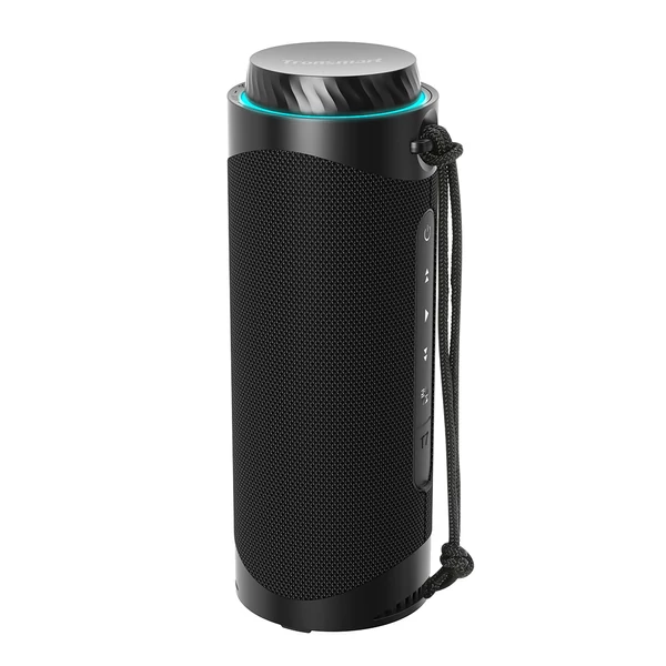 Tronsmart T7 hordozható Bluetooth hangszóró LED fénnyel, 30W, SoundPulse, TWS, IPX7, EQ - Fekete