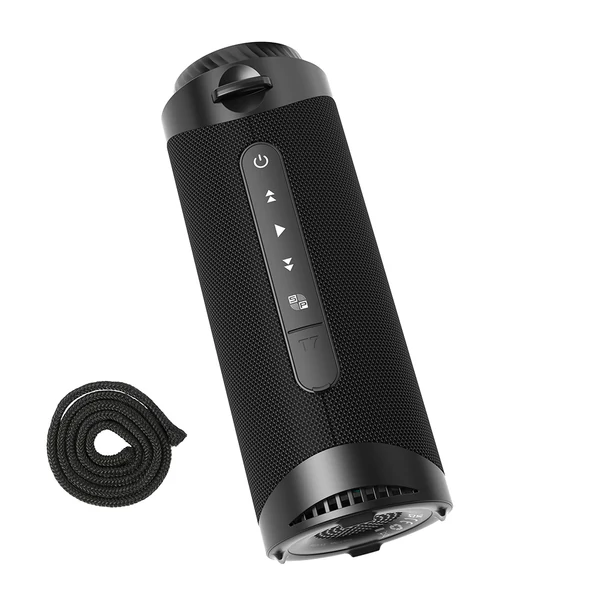 Tronsmart T7 hordozható Bluetooth hangszóró LED fénnyel, 30W, SoundPulse, TWS, IPX7, EQ - Fekete