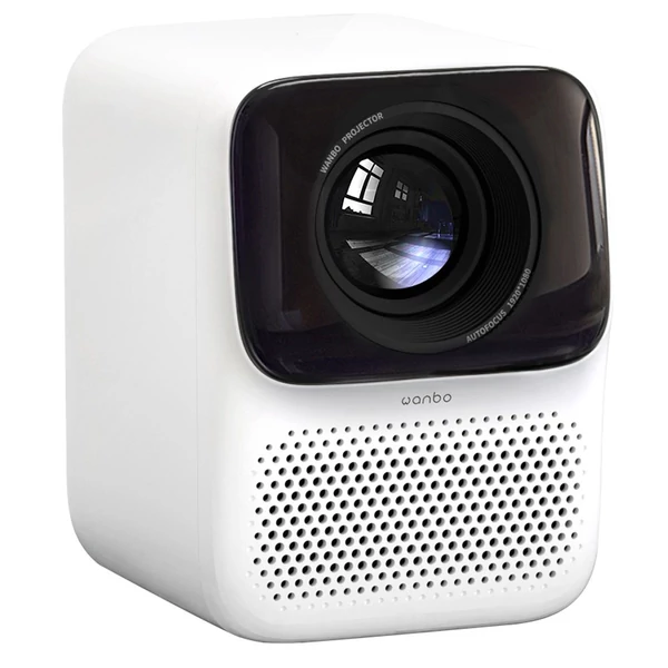 Wanbo T2 Max ÚJ LCD projektor, natív 1080P, 450 ANSI lumen, Android 9.0, AI fókusz, Netflix, YouTube - Fehér