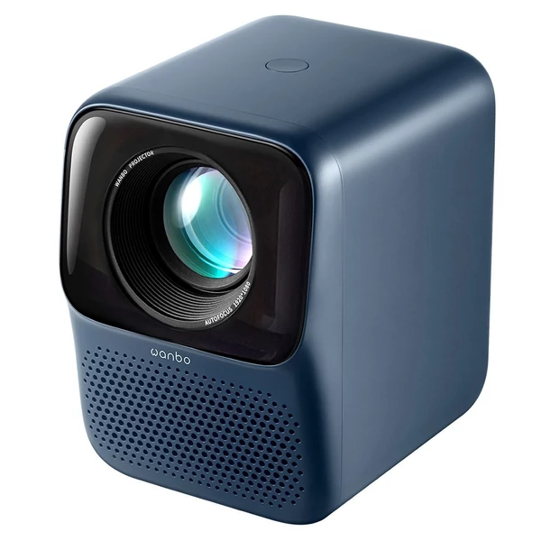 Wanbo T2 Max ÚJ LCD projektor, natív 1080P, 450 ANSI lumen, Android 9.0, AI fókusz, Netflix, YouTube - Kék