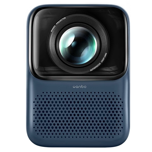 Wanbo T2 Max ÚJ LCD projektor, natív 1080P, 450 ANSI lumen, Android 9.0, AI fókusz, Netflix, YouTube - Kék