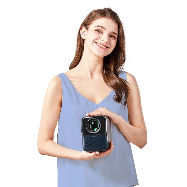 Wanbo T2 Max ÚJ LCD projektor, natív 1080P, 450 ANSI lumen, Android 9.0, AI fókusz, Netflix, YouTube - Kék