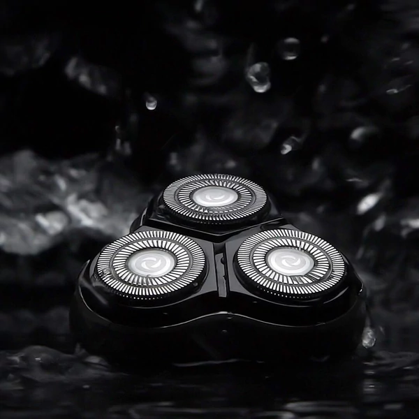 2 db Xiaomi Enchen BlackStone 3D okos lebegőpengés elektromos borotva, vízálló, USB töltés, férfiaknak – Fekete