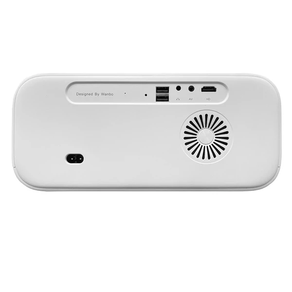 Wanbo X5 1100 ANSI lumen LCD projektor, natív 1080P, 4K, Android 9.0, autofókusz, automata trapézkorrekció, WiFi 6, BT 5.0, Airplay