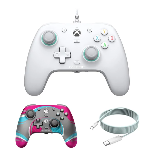 [Xbox minősített] Gamesir G7 SE vezetékes kontroller + előlap + 3m USB-A–C kábel, Hall Effect karok, 1 hó ingyen XGPU
