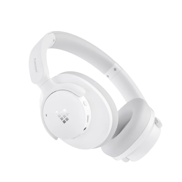 Tronsmart SOUNFII Q20S hibrid ANC fejhallgató, Bluetooth 5.3, 60 óra, Hi-Res, 90° forgó párnák, 2 eszköz, app vezérlés - Fehér